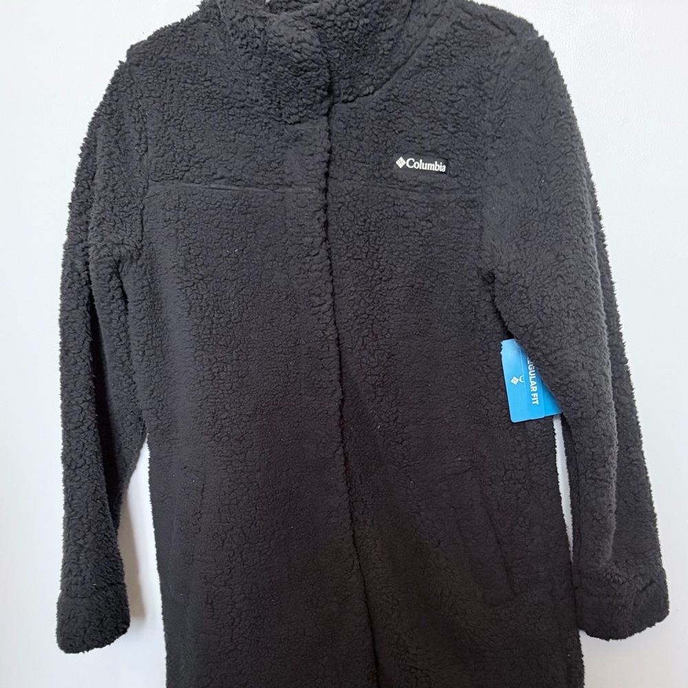 Columbia Black Sherpa Fleece Coat